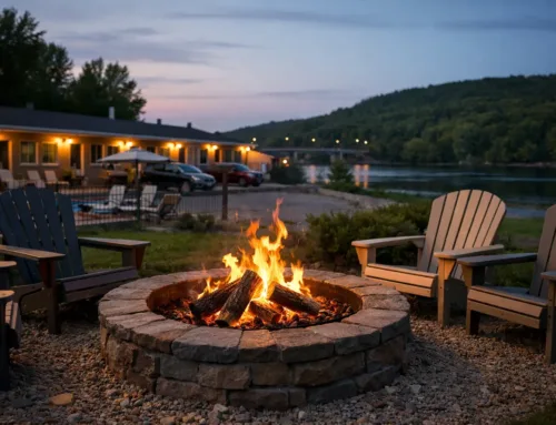 Motel avec feu extérieur à Shawinigan